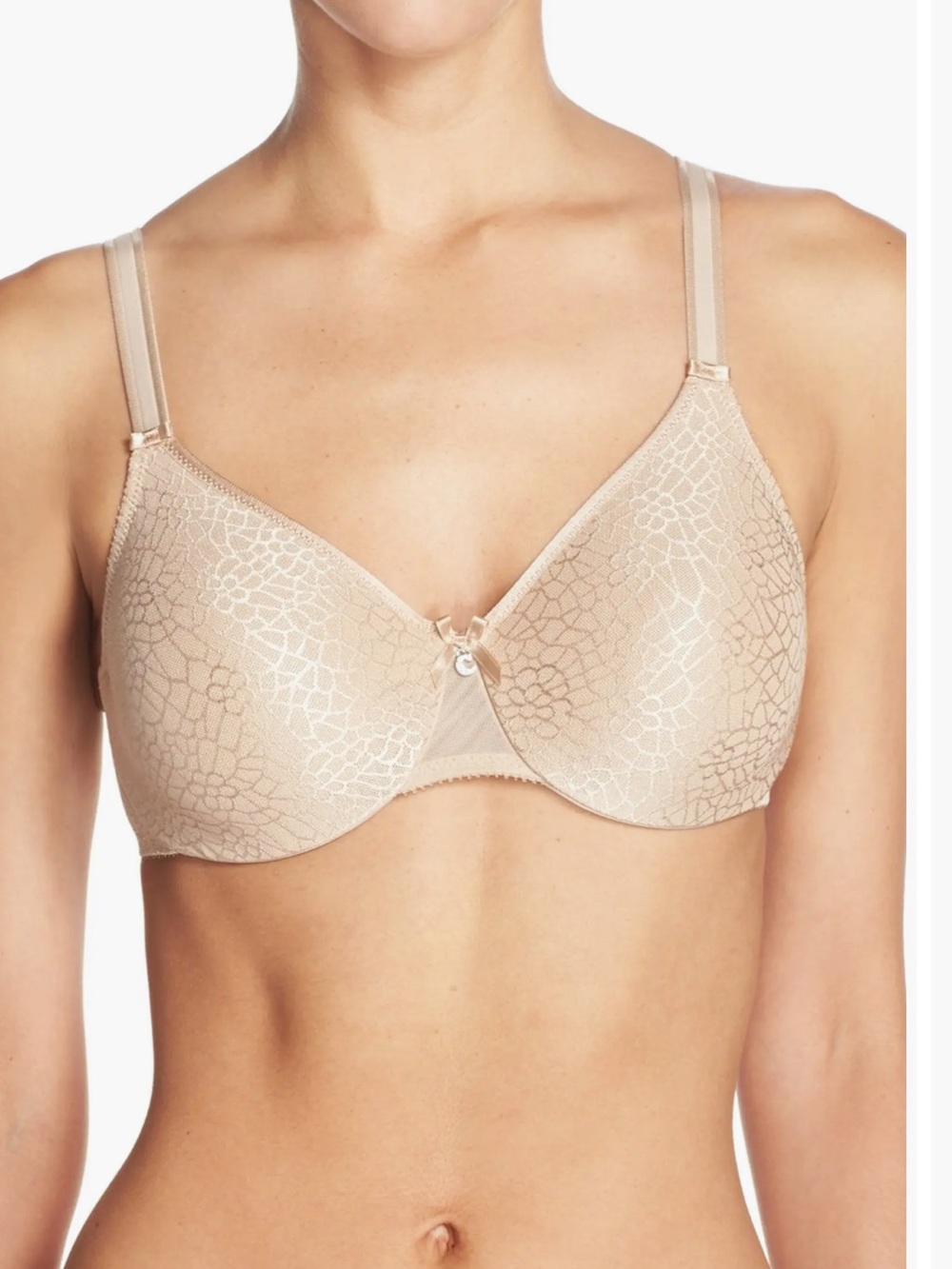 NWT Chantelle C Magnifigue Underwire Minimizer Bra. Size 34 G. Color is Nude